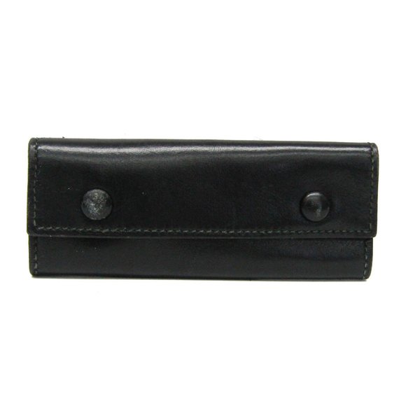 Hermes Women,Men Leather Key Case Black - Picture 1 of 9